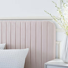Modway Celine Channel Tufted Performance Velvet King Platform Bed - Pink-Assembly Required