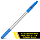 Gritt Commercial 20" Aluminum Pole-Constructed from sturdy aluminum for durability