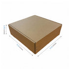 Reliabag - Boîtes d'expédition en papier kraft ondulé auto-adhésives - 11.5" x 11.5" x 3.75" - Paquet de 40-40 pièces expédiées à plat, économisez de l'espace de stockage
