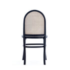 Manhattan Comfort Paragon 17.52" Industry Chic Upholstered Dining Chair - Black and Grey - Set of 2-Seat Height Measures: 19.29 in. With Weight Capacity of 275 lb