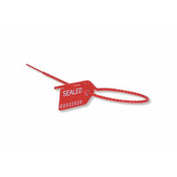 Northern Specialty Security Seal - 10" - Red - 1000 Pack-Medium Duty