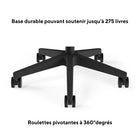 Staples - Fauteuil de bureau en tissu, de la collection Essentials, dossier en maille, noir-Répond aux ou dépasse les normes ANSI/BIFMA