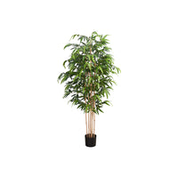Monarch Specialties - Plante Artificielle - 83 po Heur - Arbre À Bambou - Mis En Pot - Touche Réelle - Feuilles Vertes - Pot Noir-Apportez une touche de nature à votre espace avec cet arbre artificiel d'intérieur en bambou de 83 pouces de haut, avec des feuilles vertes au toucher réel pour un aspect vibrant et naturel