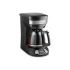 Hamilton Beach Programmable 12 Cup Coffee Maker - Black/Stainless Steel-3 brewing options, Choose from: regular, bold, and 1-4 cups for small batches.