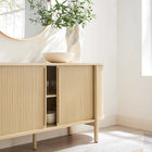 Modway Cadence 63" Curved Sideboard - Oak-Multi-Use Sideboard
