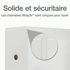 Cardinal® – Reliure XtraLife ClearVue verrouillable à anneaux en D, blanc, 6-Blanc
