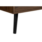 Monarch Specialties - Table d'appoint en stratifié à 2 tiroirs 24 po - Noyer-9