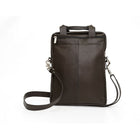 Ashlin Genuine Leather Laptop Bag - Black-Genuine full-grain cowhide leather
