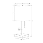 Monarch Specialties 17" H Contemporary Table Lamp - Black Metal / Beige Shade - Set Of 2-Using a maximum 40W/120V bulb (not included) for each lamp and attached with a 6ft long black cord, place these versatile lamps on end or side tables, consoles, or bedside tables to illuminate your space