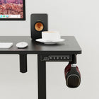 ShoppingAll Bureau Électrique Réglable en Hauteur avec Plateau Splice de 48 x 24 Pouces – Noir-Garantie limitée d'un an du fabricant