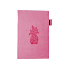 Wamaco Pineapple Mindful Collection Set - Hard Cover Grey Journal, Be Happy Glass with Lid and Straw, Pen-Professional and Fun – This bundle makes a great gift for everyone while remaining vibrant, fun and elegant.