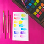 Art 101 Deluxe Art & Doodle Wood - 168 Piece Art Set-Use the included poster paints or watercolor cakes for school or personal art projects