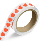JAM Paper Standard Label Rolls - Heart Shaped - 1 1/8 x 1 1/8 - Neon Red - 125 Labels/Roll-Colour: Neon Red | Make your mail stand out with colourful shipping address labels.