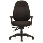 Staples - Fauteuil à basculements multiples à dossier moyen ObusForme Professional, Fusion en houille, noir-La commande continue de blocage du basculement bloque le siège en place ou lui permet de basculer librement, selon les préférences de l'utilisateur