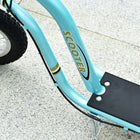 Aosom - Trottinette pour jeunes avec roue en caoutchouc gonflable de 12 po - bleu-Plateau large et texturé antidérapant pour aider à maintenir l’équilibre 