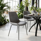 Zuo Byron Dining Chair - Grey - Set of 2-Chair Weight Capacity: Supports up to 330 lb