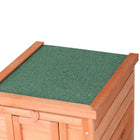PawHut - Clapier en bois pour lapin, cage à lapin, maison pour chat d’extérieur - 20 po L x 16,5 po l x 17 po H - orange-Cage surélevée pour éviter l'humidité et offrir plus de confort aux animaux 