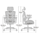 COUGAR Speeder One Mesh Reclining & Tilting Chair - White-17