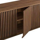 Modway Fortitude 75" Curved Sideboard Storage Cabinet - Walnut-9