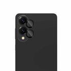 Blu Element - Protecteur d’objectif en aluminium 1 par 1 pour Galaxy S25 Edge – Noir-Verre trempé : protection robuste avec un aspect uniforme