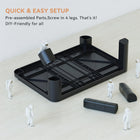 ShoppingAll Monitor Stand Riser with Adjustable Height and Surface Angle-400×280 mm platform with ventilation holes helps dissipate heat.
