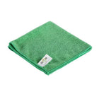 Globe Commerical 3130G Chiffon en microfibre - 16 x 16 Vert 10 paquet-Résiste à des centaines de lavages