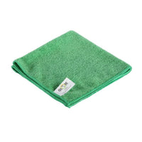 Globe Commerical 3130G Chiffon en microfibre - 16 x 16 Vert 10 paquet-Résiste à des centaines de lavages