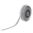 JAM Paper Double Faced Satin Ribbon - 3/8" W x 25 yd. - Silver-Colour: Silver