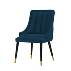 Manhattan Comfort Eda 22.83" Modern Velvet Upholstered Dining Chair - Midnight Blue-10