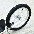 Aosom Youth Street Kick Scooter with 16'' Inflatable Wheel Dual Brakes - White-Colour: White 