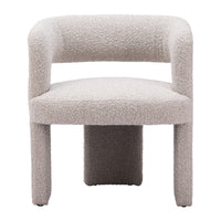 Zuo Java Accent Chair - Sandy Beige-Shearling style fabric