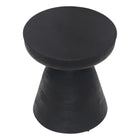 Zuo Sage Side Table - Black-Painted Mango Wood round shape tabletop
