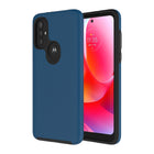 AXS PROTech Dual-Layered Anti-Shock Case with Military-Grade Durability for Motorola Moto G Power (2022) - Cobalt Blue-Shock resistant
