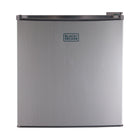 BLACK+DECKER 1.7 cu. ft. Freestanding Mini Fridge with Freezer - Stainless Steel-Compact & Stylish: The sleek, modern design - available in black, stainless steel, and white - is perfect for college dorm rooms, offices, garages, home bars, small apartments, and RV campers