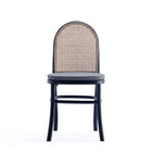 Manhattan Comfort Paragon 17.52" Industry Chic Upholstered Dining Chair - Black and Grey - Set of 2-Delivered to you Fully Assembled! No Assembly Required