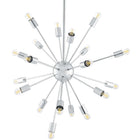 Modway Volley Pendant Chandelier - Silver-24 (E12) 25W Bulbs (Not Included)