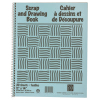 North American Paper Inc. Manilla Coil Scrapbook - 11" x 14"-Can be used to display photos, art work, or simply to draw in