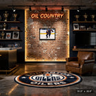 Zach Hyman Oilers Action - Framed Canvas - 31" x 22"-Finished size: 31.5x22.5