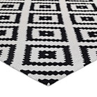 Modway Alika Abstract Diamond Trellis Area Rug - 5 ft W x 8 ft L - Black/White-Gripping Jute Fabric Underside