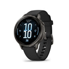 Garmin Venu 4 Smartwatch - 41 mm - Slate with Black Silicone Band-24/7 health monitoring: Make improvements toward a healthier lifestyle with extensive health monitoring features, such as Body Battery  energy monitoring, stress, Pulse Ox and women’s health tracking — including past ovulation estimates — and more