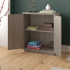 Hudson&Canal Alston 28"W Accent Cabinet - Antiqued Grey Oak-Product Dimensions: 14" L x 27.75" W x 32" H