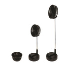 Royal Sovereign - Ventilateur de bureau/de sol 2-en-1 rechargeable avec fixation et 4 vitesses-Confort d'air personnalisé comme ventilateur de sol ou de table