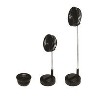 Royal Sovereign - Ventilateur de bureau/de sol 2-en-1 rechargeable avec fixation et 4 vitesses-Confort d'air personnalisé comme ventilateur de sol ou de table