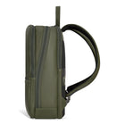 Champs - Onyx Sac à Dos Classique en Cuir - Kaki-Pochette matelassée pour ordinateur portable de 16 pouces