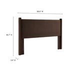 Modway Rael Performance Velvet King Headboard - Chocolate Brown-6