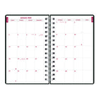 Brownline 2026 DuraFlex Daily/Monthly Planner - 8" x 5" - Black - English-Monthly planner before each month