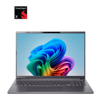 Acer Aspire 16" AI Copilot+ PC Laptop - Snapdragon X - 512 GB PCIe SSD - 16 GB RAM - Windows 11 - Iron-16.0" LED-backlit display with IPS (In-Plane Switching) technology, WUXGA 1920 x 1200