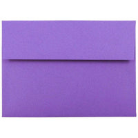 JAM Paper A7 Coloured Invitation Envelopes - 5 1/4 x 7 1/4 - Violet Purple Recycled - 100 Pack-Our envelopes are made from 30% recycled 24 lb paper and feature a straight flap gum closure with a smooth finish