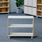 Beleduc Furniture - étagère ouverte en bois Torino - de rangement pour salle de classe à 2 niveaux - naturel-Longueur spacieuse de 70 cm / 27.6" pour répondre à tous vos besoins de rangement