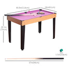 Soozier 3 in 1 Multi-use Mini Games Table Tennis Billiard Pool Air Hockey Set-Solid MDF tabletop with supportive steel leg system 